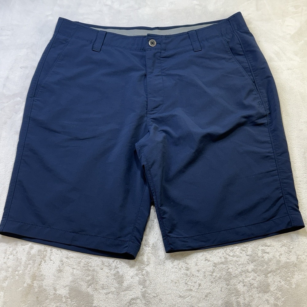Under Armour HeatGear Golf Shorts Men's Size 38 Blue Performance Stretch‎ 10"